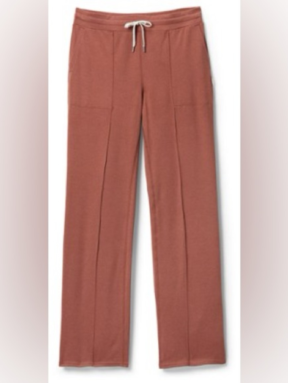 Vuori Wide-Leg Sweatpants in Rust color